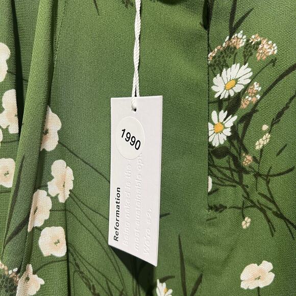 Reformation Womens Persis Floral Minidress Multicolor Size 8 NWT - Picture 7 of 8